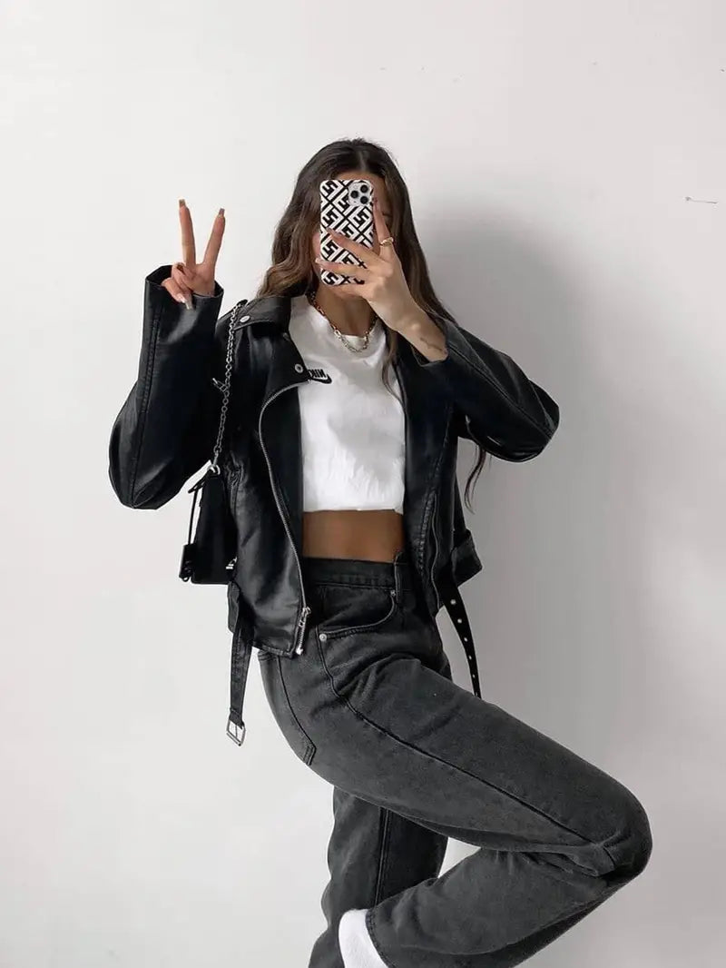 Gray High-Rise Straight Leg Baggy Jeans with Pockets