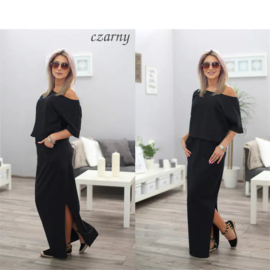 Loose Dress with Side Slits