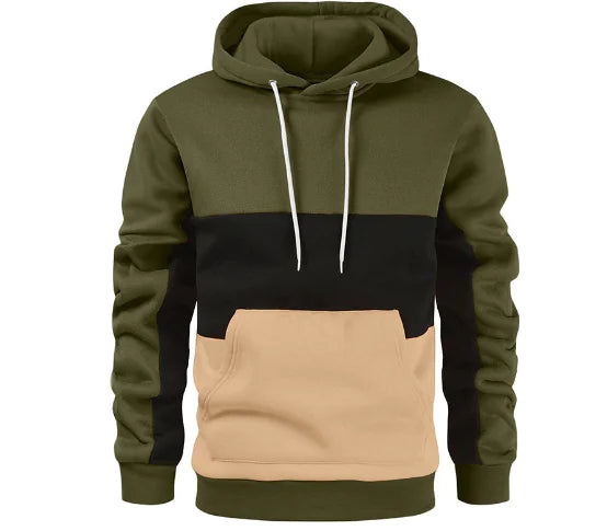 Color Block Hoodie Casual Jacket