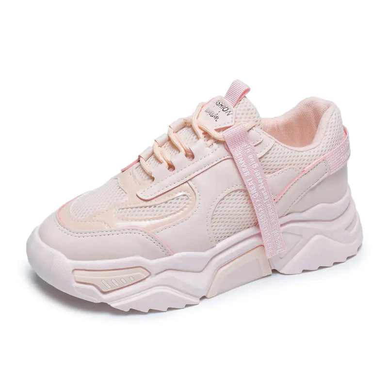 Trendy Women's Dad Sneakers - Ulzzang Style Sports Shoes