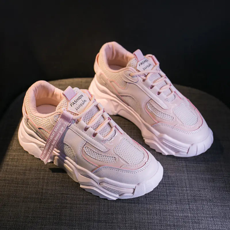 Trendy Women's Dad Sneakers - Ulzzang Style Sports Shoes