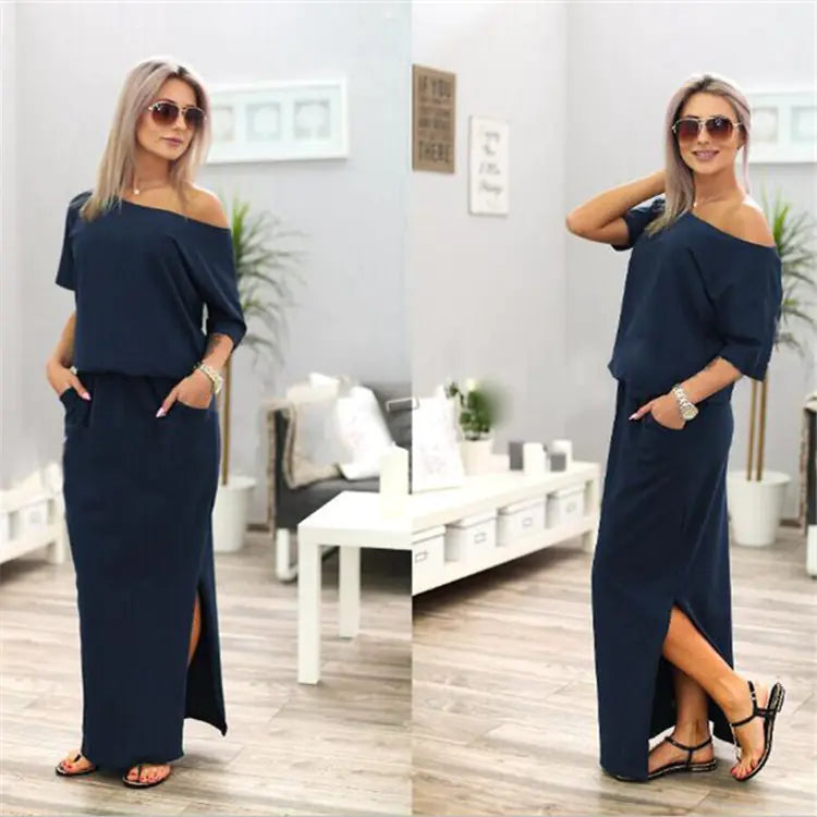 Loose Dress with Side Slits