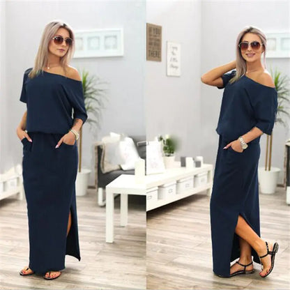 Loose Dress with Side Slits