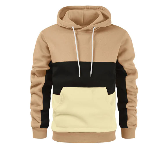 Color Block Hoodie Casual Jacket