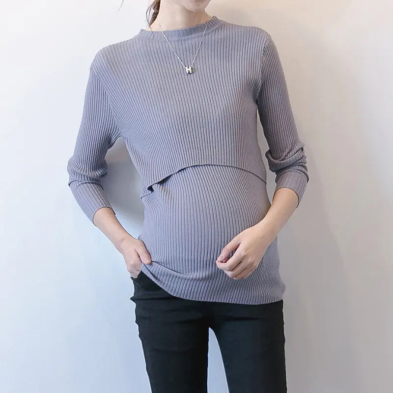 Fashionable Maternity Sweater with Turtleneck (Autumn/Winter)
