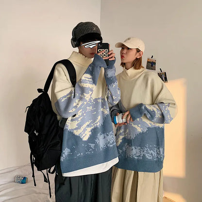 Lovers' Autumn and Winter Turtleneck Sweater