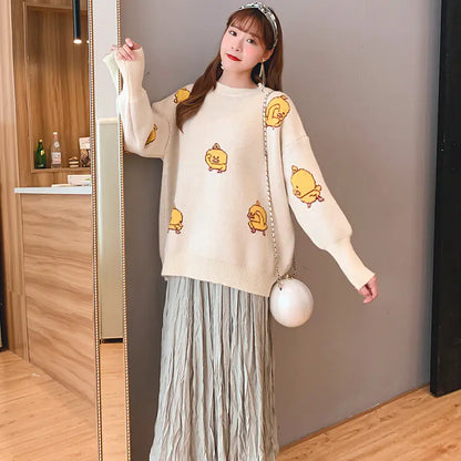 Fashionable Maternity Sweater Set for Fall and Winter