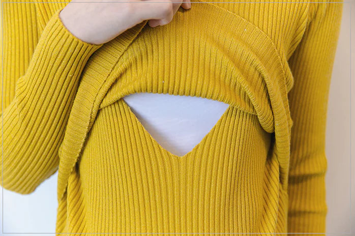 Fashionable Maternity Sweater with Turtleneck (Autumn/Winter)