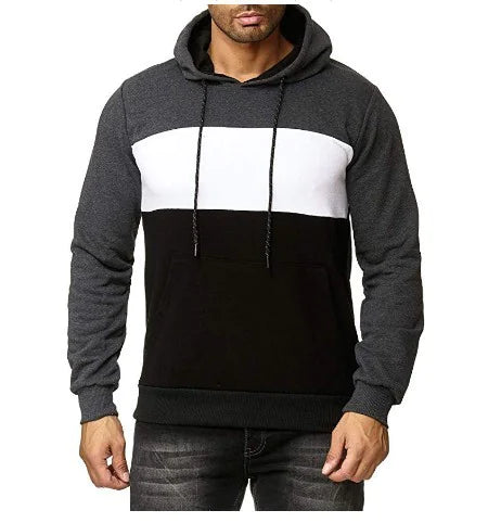 Color Block Hoodie Casual Jacket