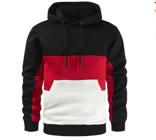 Color Block Hoodie Casual Jacket