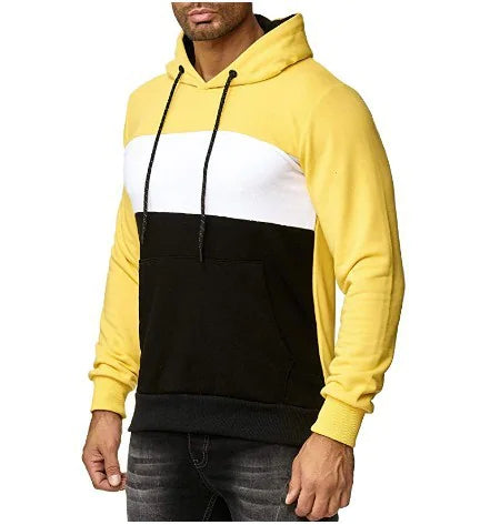 Color Block Hoodie Casual Jacket