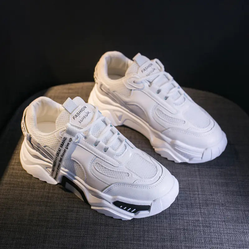 Trendy Women's Dad Sneakers - Ulzzang Style Sports Shoes