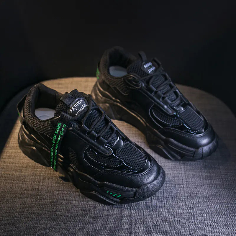 Trendy Women's Dad Sneakers - Ulzzang Style Sports Shoes