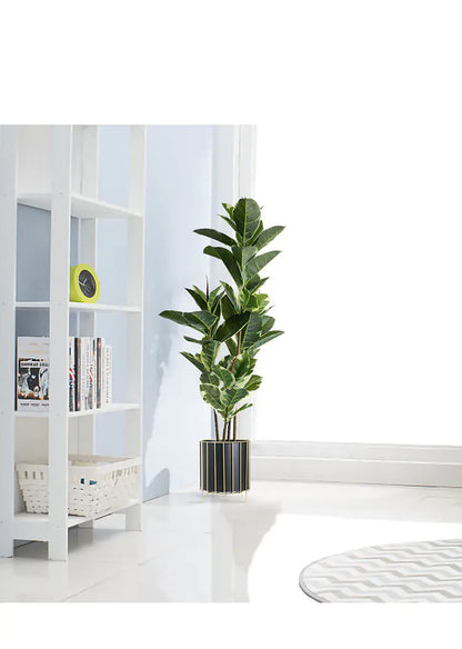 Nordic Style Iron Planter with Gold Trim (Large)